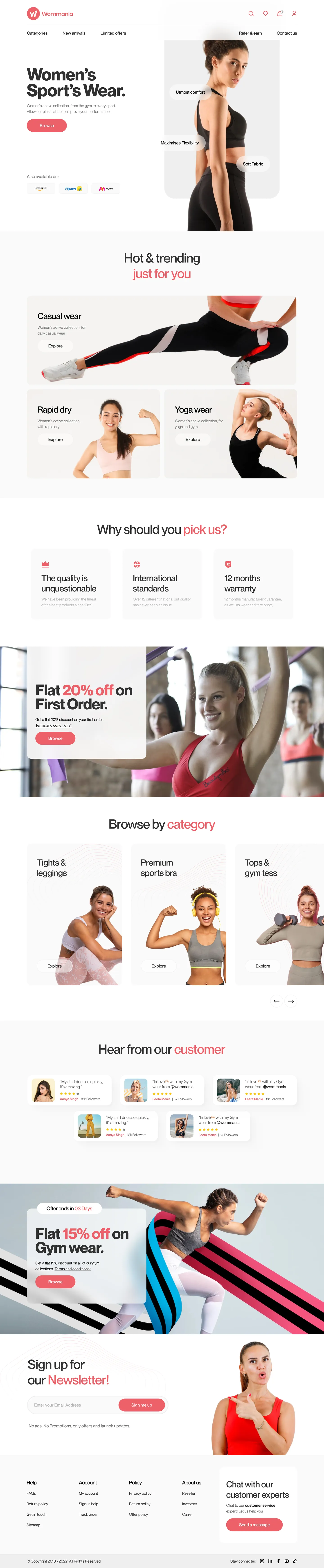 Wommania website screenshot