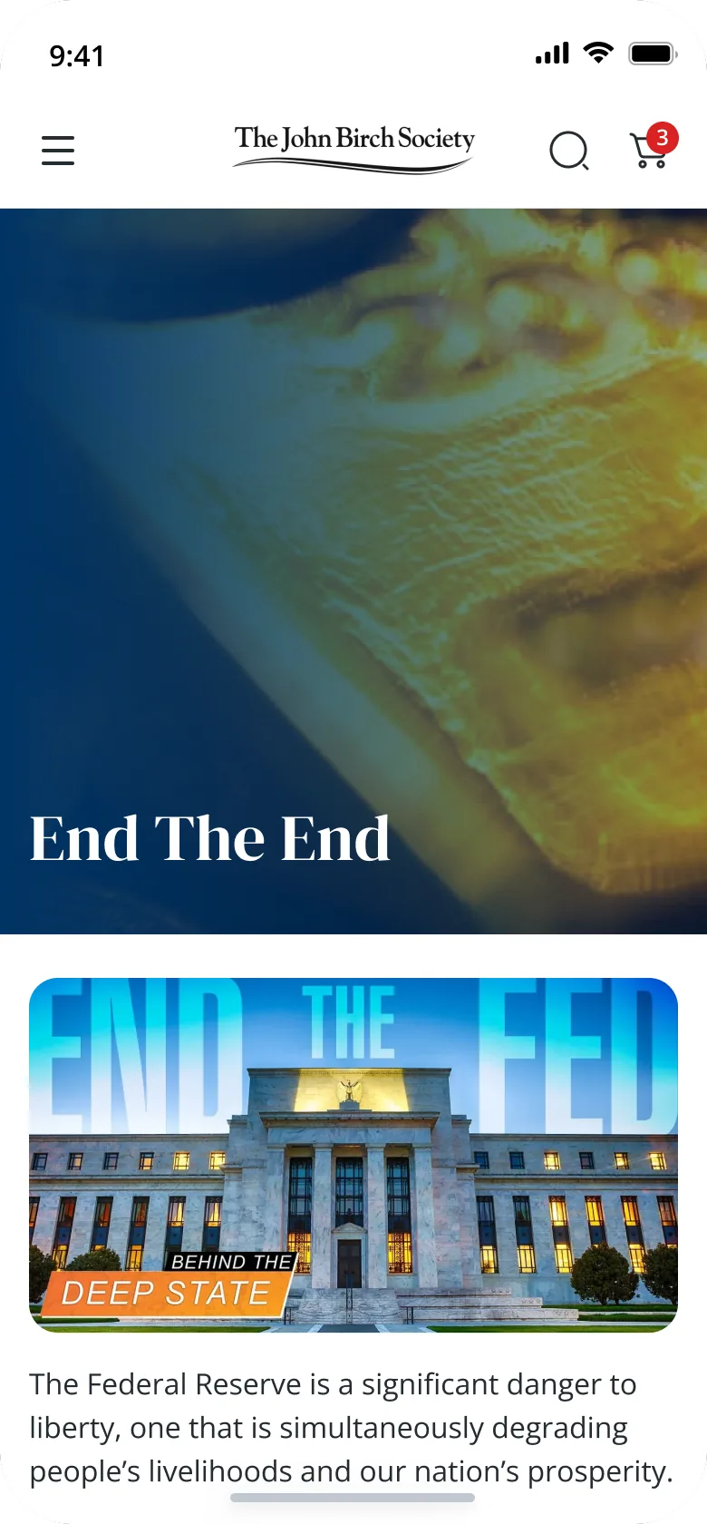 JBS Action Projects — End the Fed