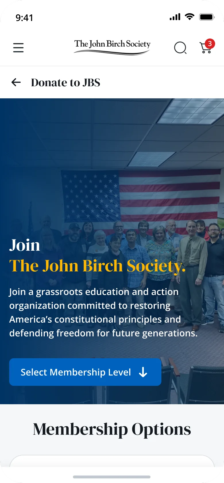 JBS Home — Membership
