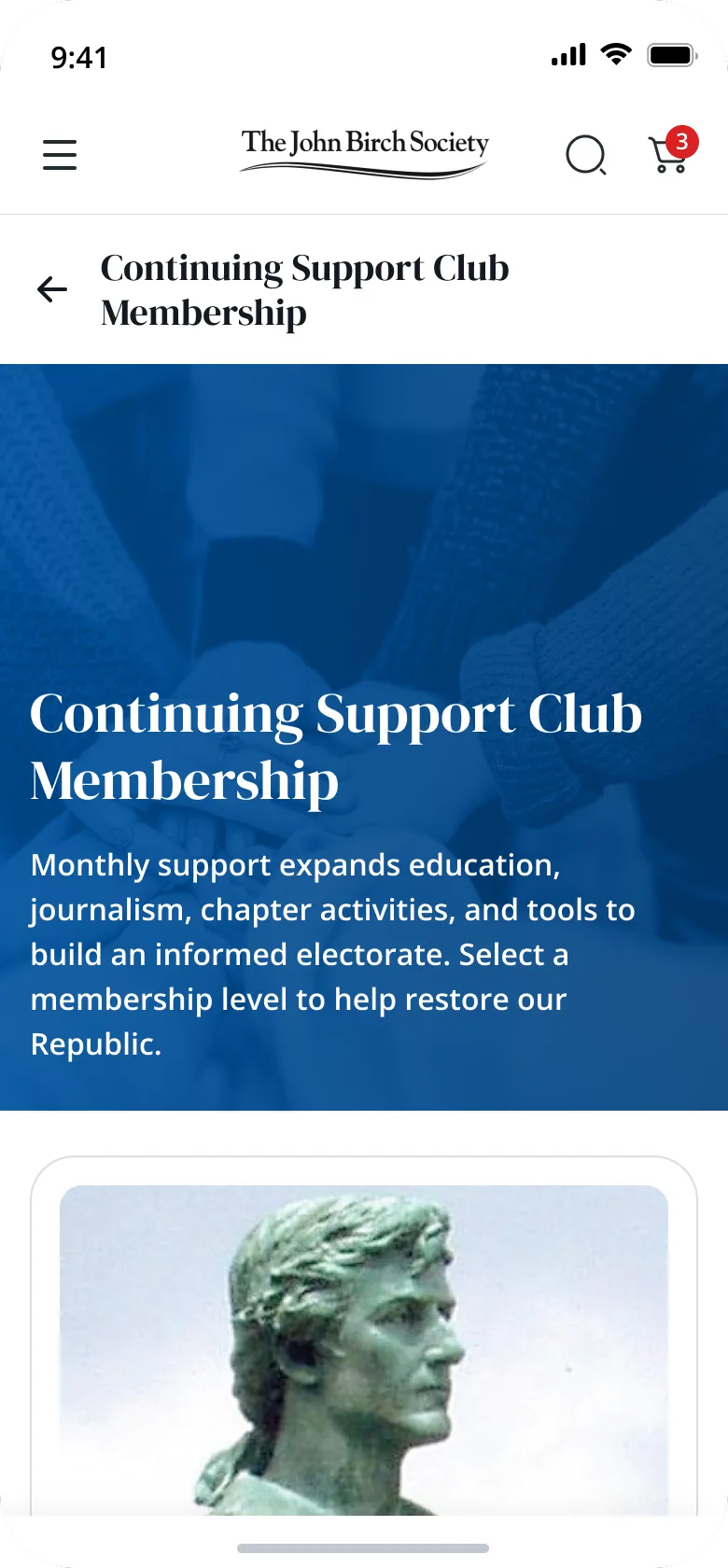 JBS Home — Continuing Support Club
