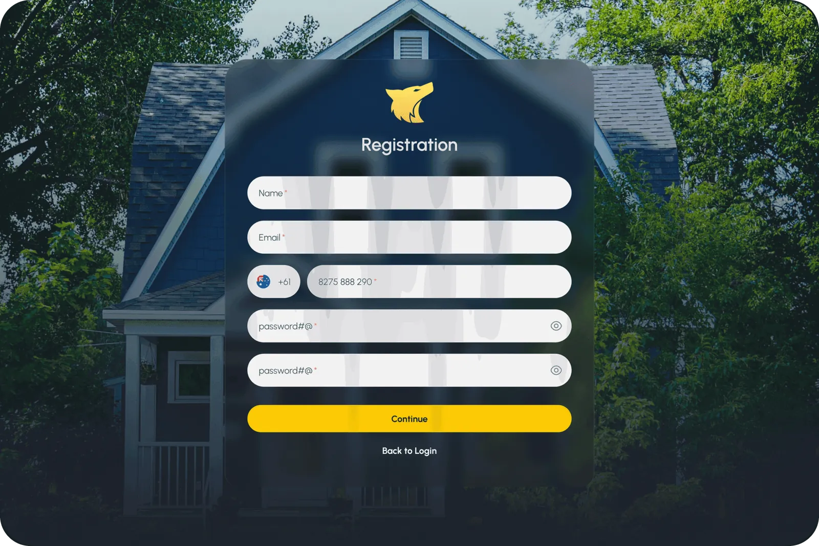 Leads Den Onboarding — Registration